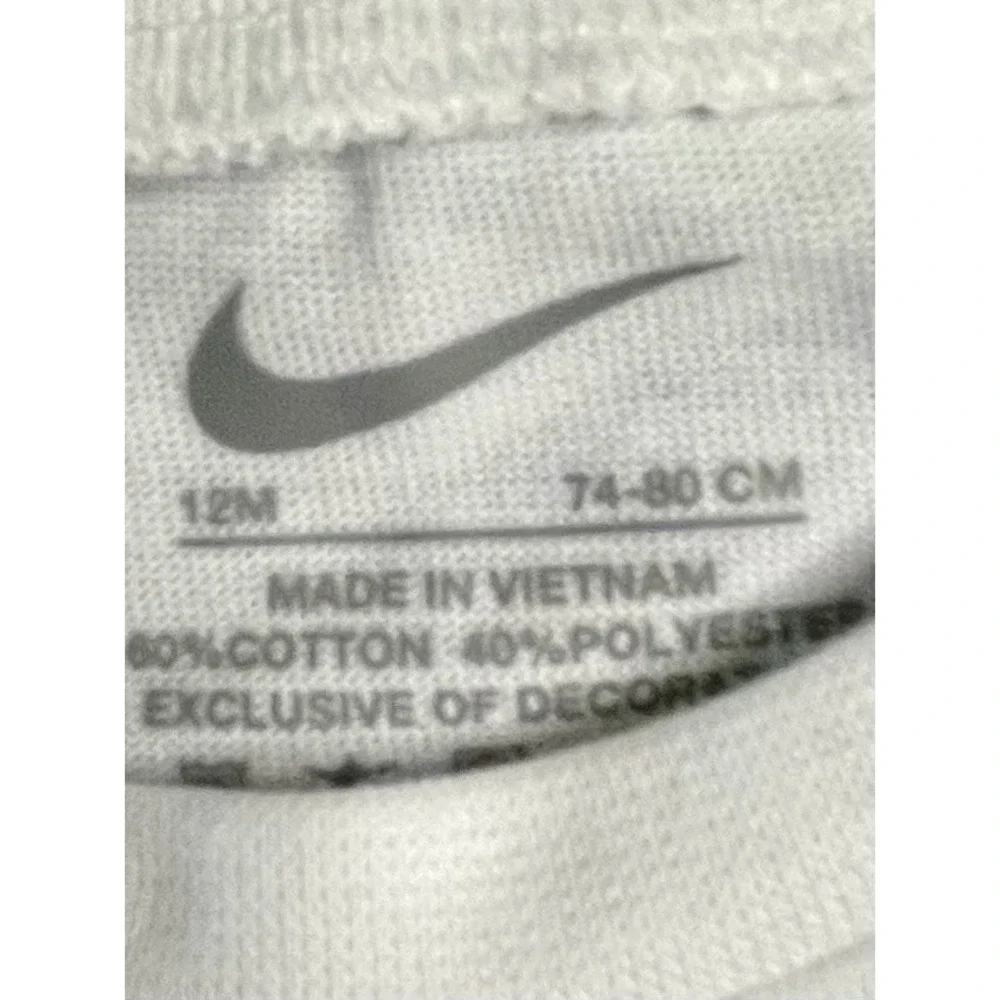 NEW Nike Baby Girl 2 Piece Top & Shorts Set White Pink DRI-FIT 12 months 12m NWT